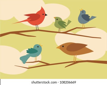 vector bird set 1