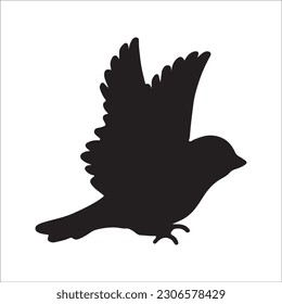 Vector bird silhouette 
