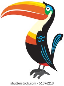 Vector bird toucan