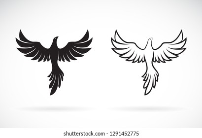 Vector of birds design on a white background,. Wild Animals. Easy editable layered vector illustration. 