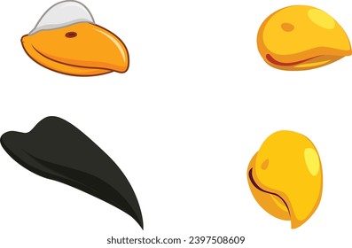 vector birds lips plus birds lip sync, Multiple lip sync of birds, crow lip sync, parrot lip sync