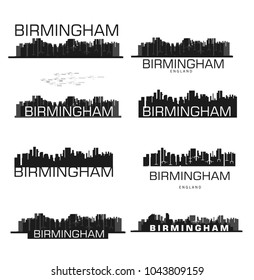 Vector Birmingham city silhouettes