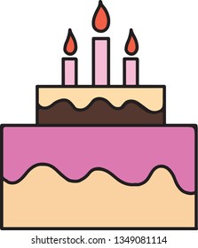 Vector of Birthday Cake
