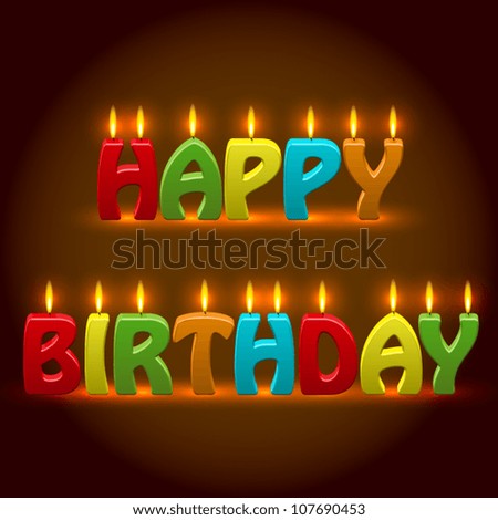 Similar – Image, Stock Photo birthday Happy Birthday