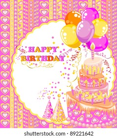 vector birthday card