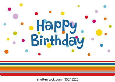 Vector birthday card design