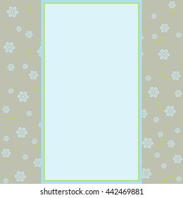Vector birthday and greeting card. 