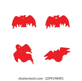 Vector birthday, Halloween, New Year's Day, Christmas, squirrel, old man, bat and spider