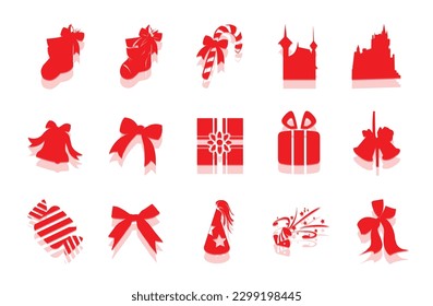 Vector birthday, Halloween, New Year's Day, Christmas, squirrel, old man, bat and spider