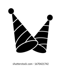 vector birthday hat on a white background