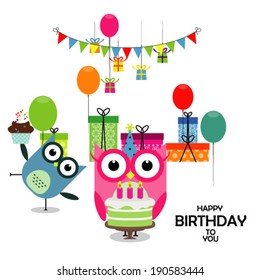 9,333 Happy Birthday Owl Images, Stock Photos & Vectors | Shutterstock