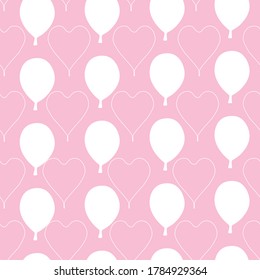 Vector Birthday party design, pink pattern design