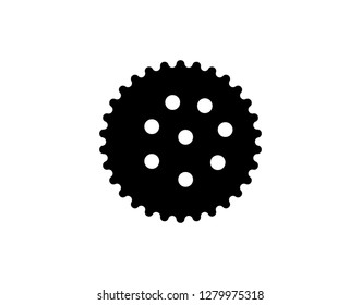 Vector biscuit icon.