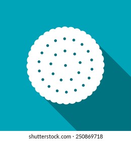 Vector biscuit  icon. Food icon. Eps10