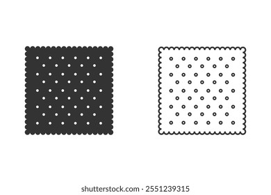 Vector biscuit icon set. Food icon