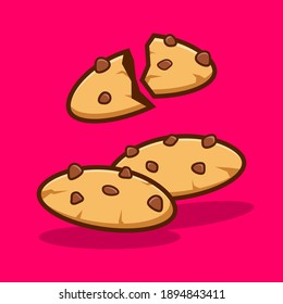 Vector Biscuits Chocolate Chip For Kids
