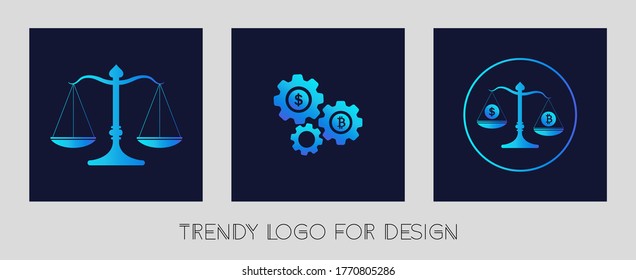Vector Bitcoin Logo for design