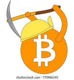 vector bitcoin mining sketch