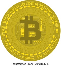vector bitcoin nueva inversión financiera digital.