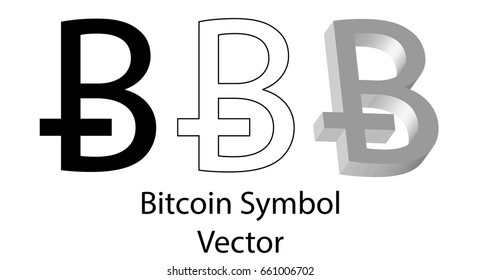 Vector Bitcoin symbol