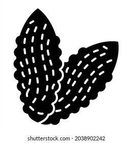 Vector bittergourd Glyph Icon Design
