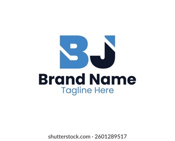 Vector BJ letter logo design BJ creative initials letter logo concept