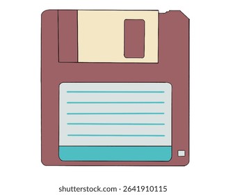 Vector black 3.5 inch floppy disk