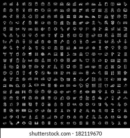 vector black 400 universal web icons set