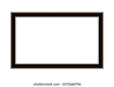 vector black abstract frame for photo