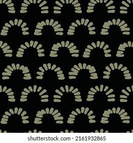 Fondo de patrón sin soldadura vectorial negro abstracto de mano libre. 
