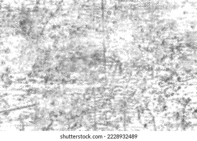 Vector black abstract halftone dots texture effect.