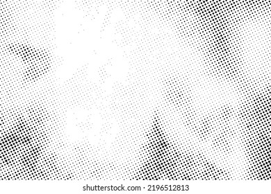 Vector black abstract halftone texture effect.