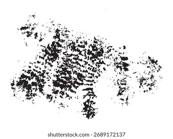 Textura de punto de tinta abstracta de Vector negro dibujado a mano. Patrón blanco y negro para el embalaje, etiquetas cosméticas, redes sociales, diseño de carteles. Estilo de doodle de caligrafía mínima.