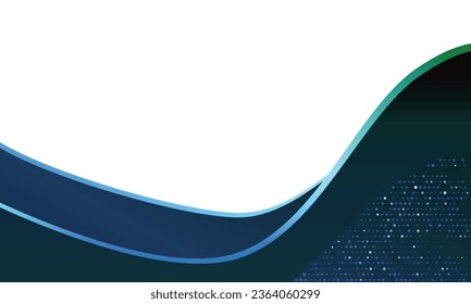 Vector black abstract modern waves background.