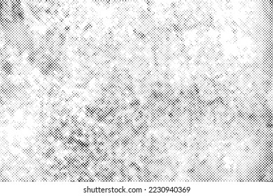 Vector black abstract and white halftone dots texture effect.