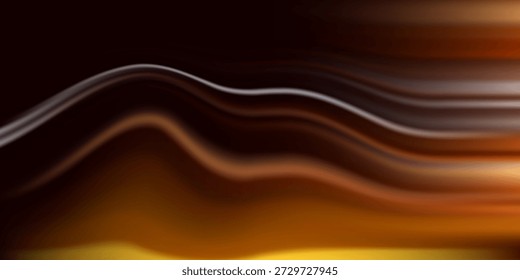 Fondo ancho abstracto negro Vector con efecto de luz de alta velocidad brillante amarillo y naranja. Anuncio de diseño de Ilustración vectorial