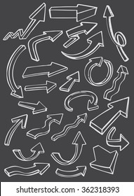 vector black arrow icon on gray background