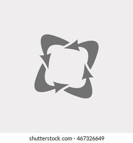 Vector black arrow icon.Activity arrow.