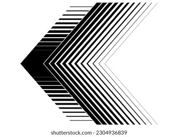 Vector black arrow on a white background.
Striped pattern. Design element. Vector background