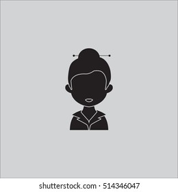vector black avatar icon
