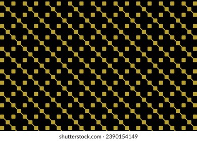 vector black background connected small squares ,gold