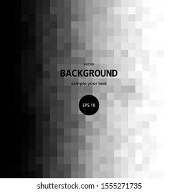 Vector black background. Illustration of an abstract texture with squares. Design template for banner, poster, flyer, cover, brochure.
