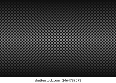 Fondo negro de Vector textura de hierro perforado