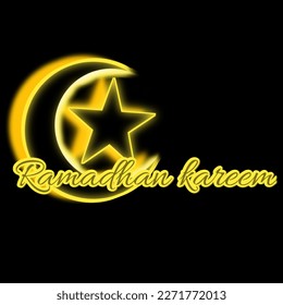 Vektorschwarzer Hintergrund Ramadan Monat