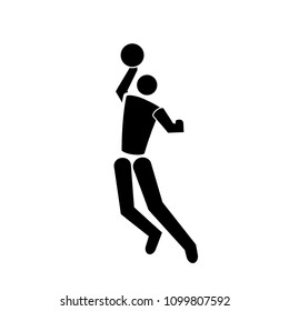 Vector black Basketball icon