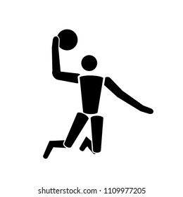 Vector black Basketball icon