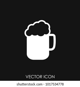 Vector black beer icon