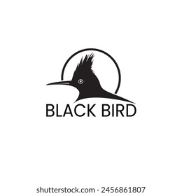 Vector Black Bird Logo Designed for Commercial Use 