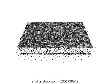Vector black blank book cover isolated on white background