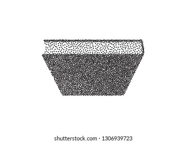 Vector black blank book cover isolated on white background